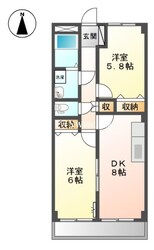 ＢＥＬＬ　ＣＲＥＳＴⅡの物件間取画像